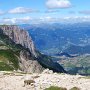 Schlern, im Tal liegt Seis, rechts Puflatsch mit Compatsch