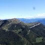 Abfahrt von der Bergstation: Blick auf Altissimio und Altopiano di Brentonico