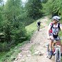 ... su un sentiero non sempre pedalabile...