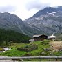 Lazinser Alm mit Blick auf Hohe Wilde und (irgendwo) die Stettiner Hütte