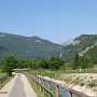 So sieht der Radweg nach Mori taleinwärts aus