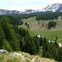 Oberhalb des Rifugio Lancia. Im Hintergrund das Pasubio Gelände.