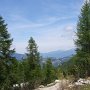 Abfahrt. Der weisse Fleck im Hintergrund müsste Serrada sein.