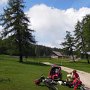 Picnic kurz nach der Alm