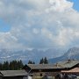 Auerleger Alm: im Hintergrund Latemar und Rosengarten