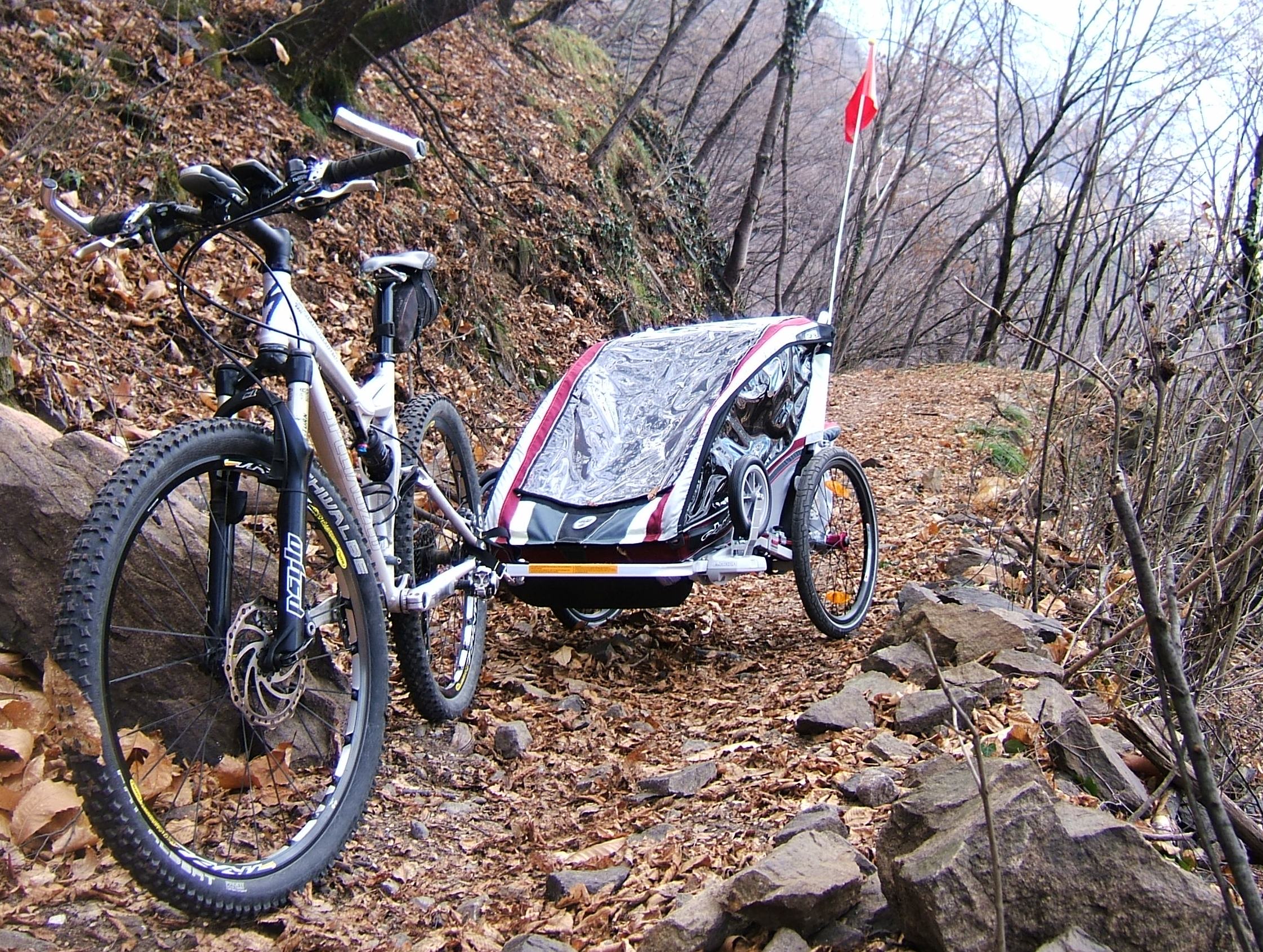 Trailfahrt mit Anhänger